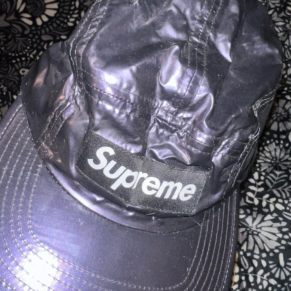 Shiney purple Supreme hat